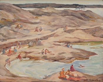 940. Lotte Laserstein, Bathing on the cliffs.