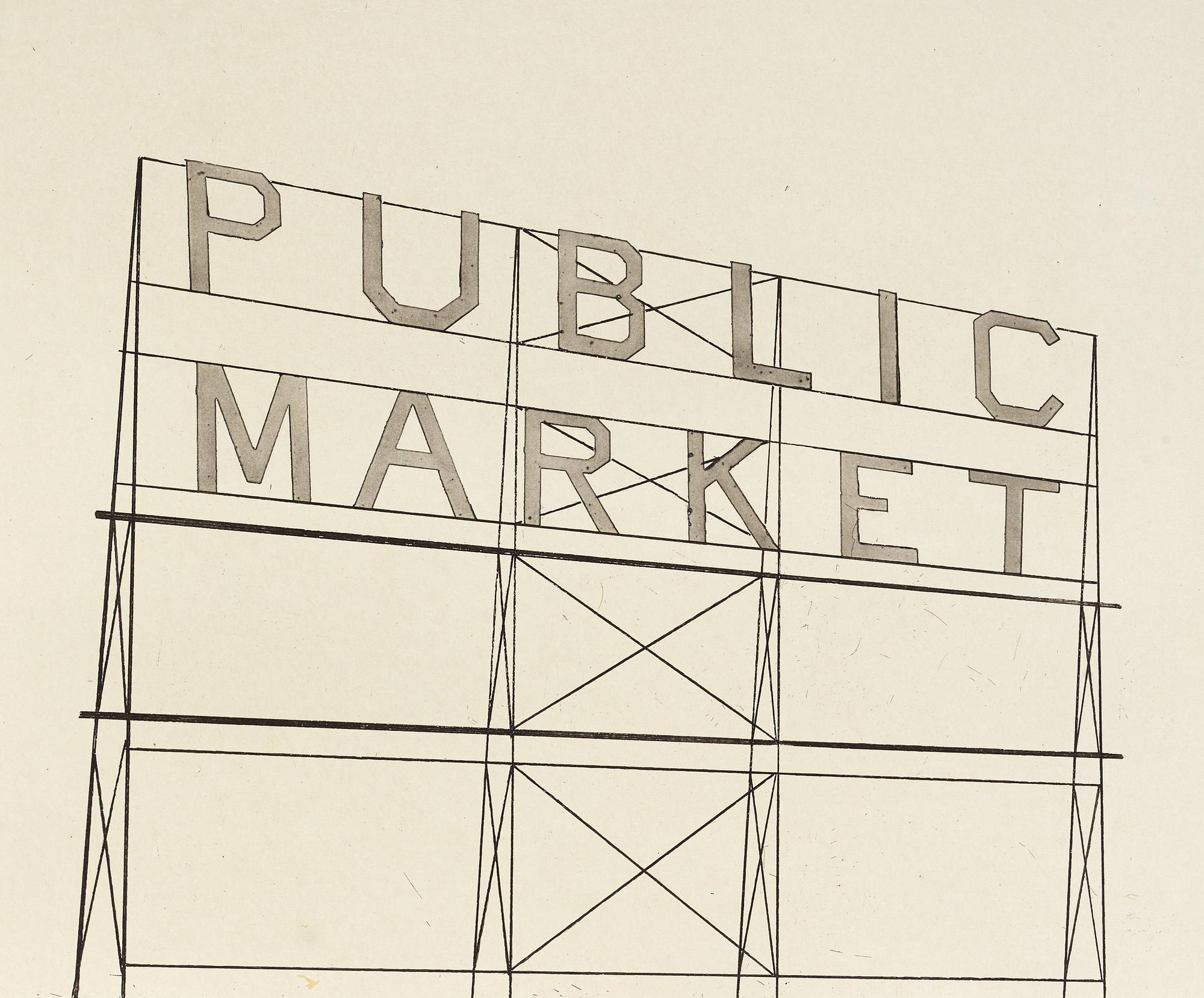 Ed Ruscha, "Public Market".