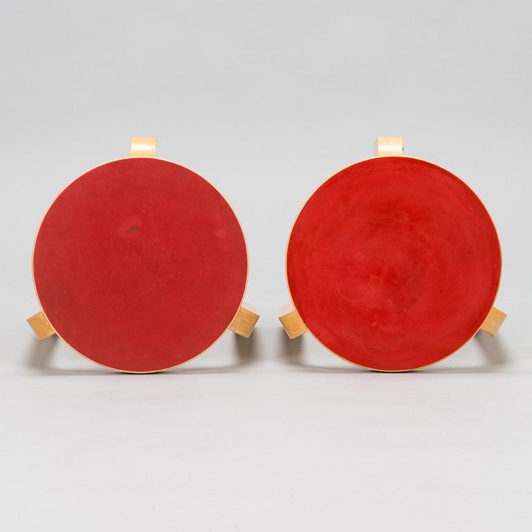 Alvar Aalto, a 1960's '82' table and six '66' stools for O.Y. Huonekalu-ja Rakennustyötehdas A.B.