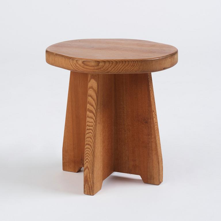 David Rosén, a Swedish Modern 'Berga' pine stool, Nordiska Kompaniet, Sweden 1930-1940s.