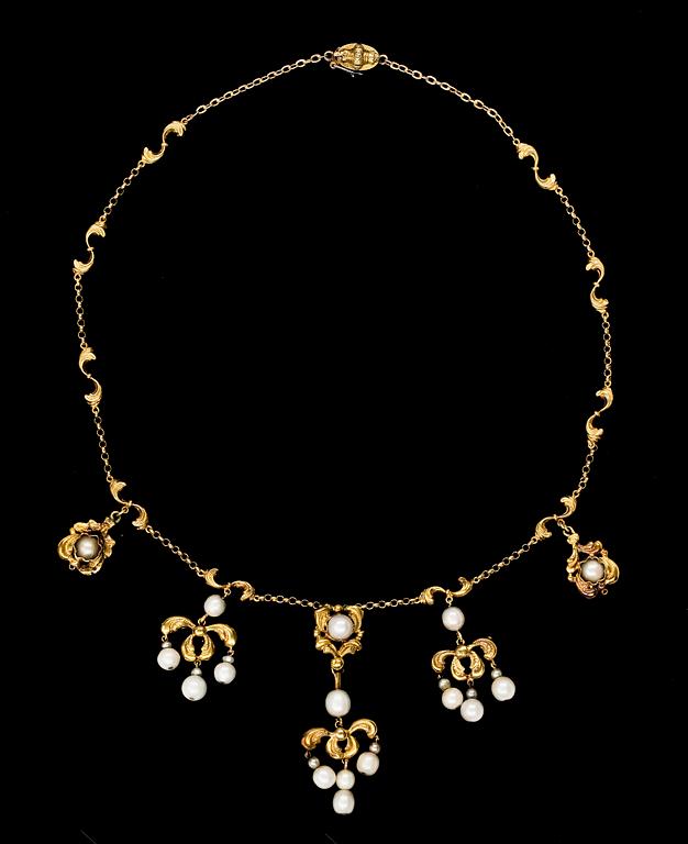 HALSBAND, 2 st, 1800/1900-tal.