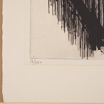 Pierre Soulages, "Eau forte II".