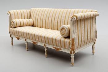 SALONGSMÖBEL, 8 delar, gustaviansk stil, 1900-talets mitt.