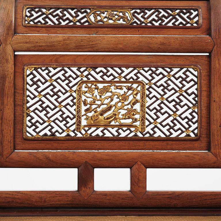 Dagbädd, hardwood. Qingdynastin, 1800-tal.