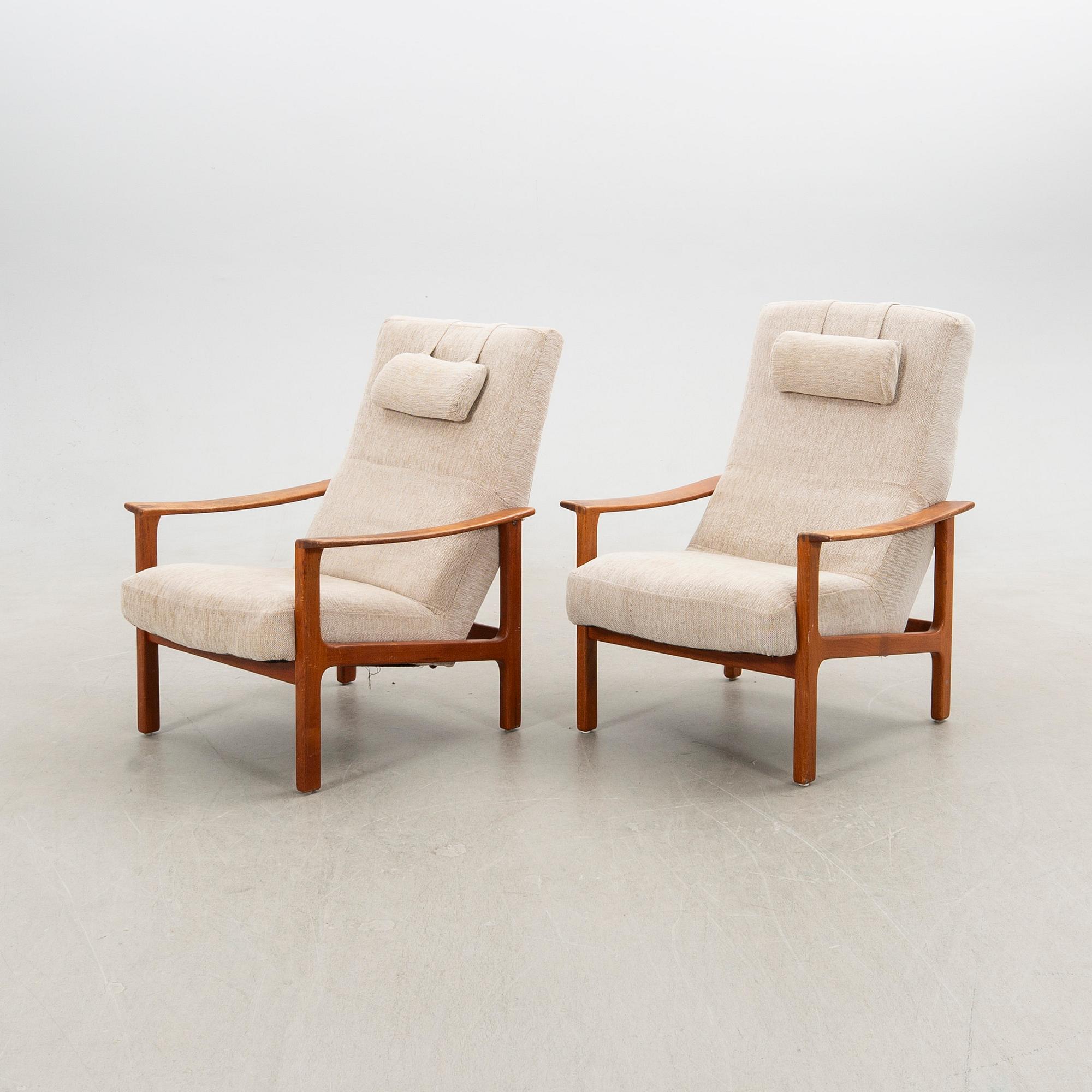 Armchairs, a pair, Brothers Andersson, second half of the 20th century.
