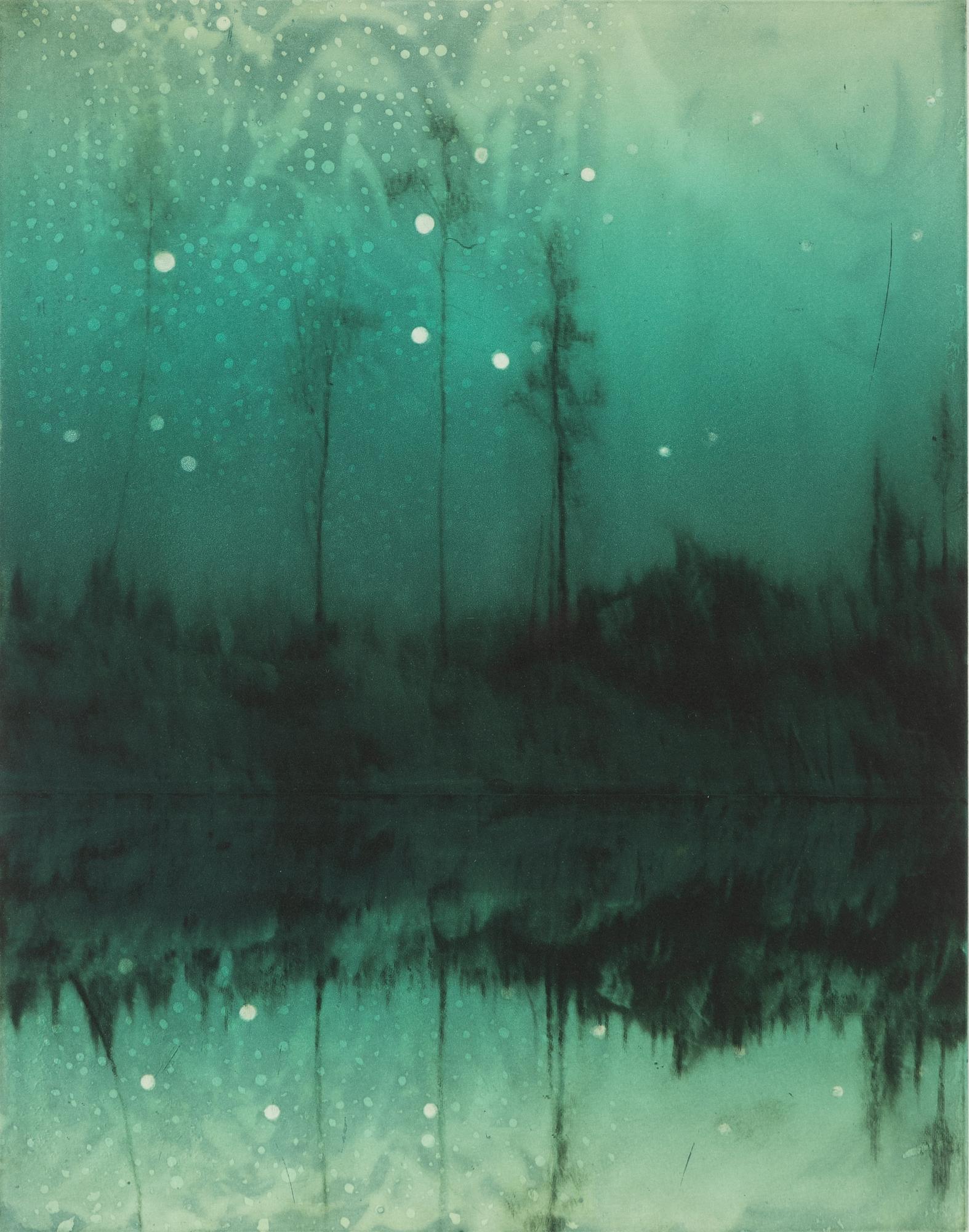 Annette Hammarén, etching in colours. Signed in pencil and numbered 25/25.