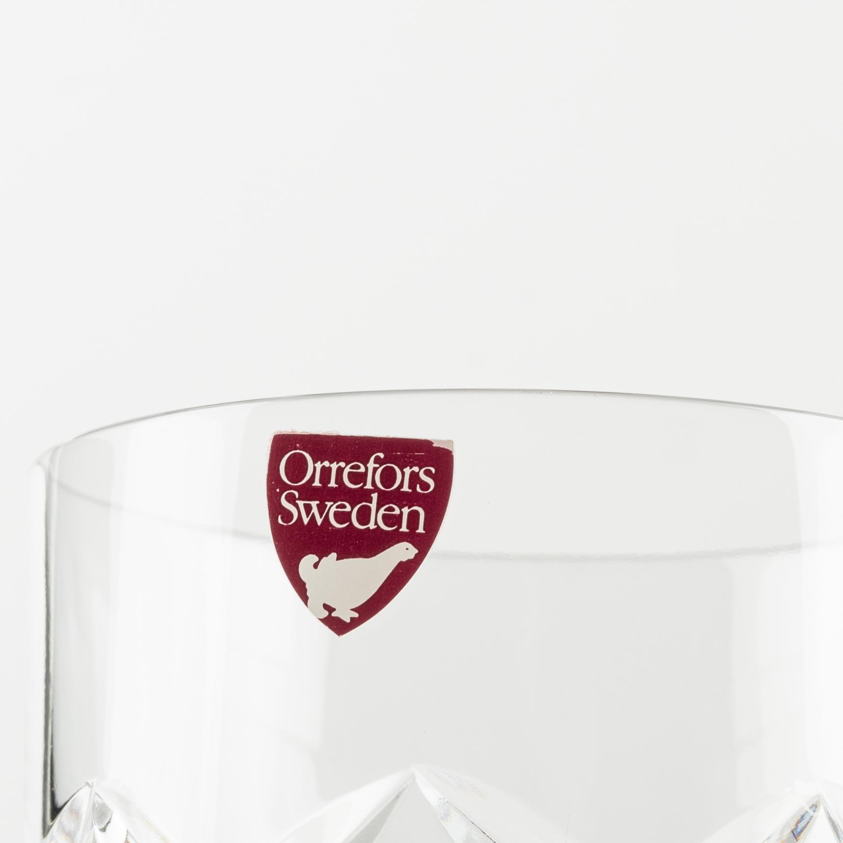 45 glass service parts, Gunnar Cyrén 'Karolina' and Ingeborg Lundin, 'Elisabeth' Orrefors.