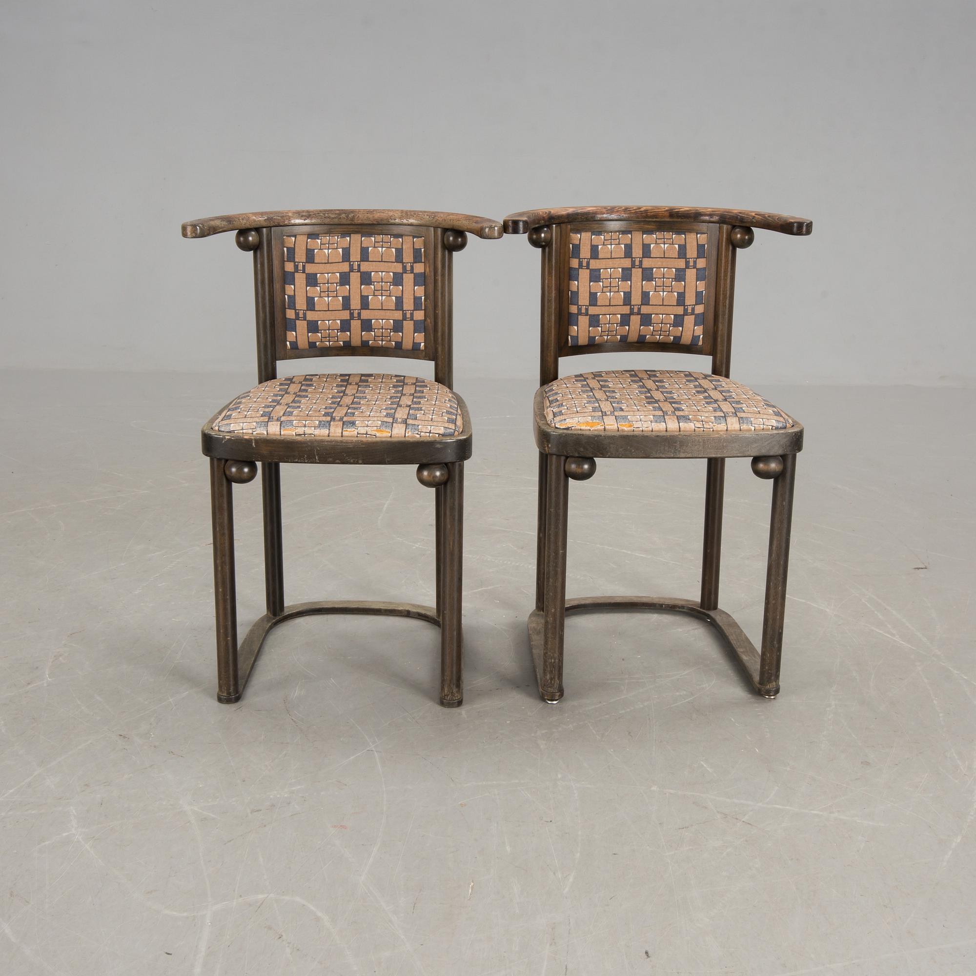 STOLAR, ett par, "Fladdermus", Josef Hoffmann, Wittmann.