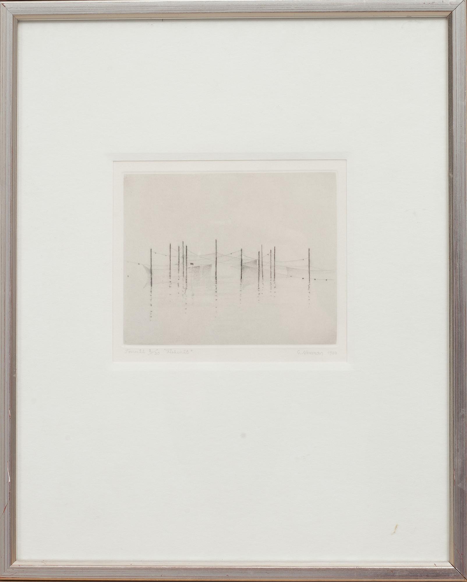 GUNNAR NORRMAN,  torrnål, signerad, numrerad 2/30 och daterad- 1984.