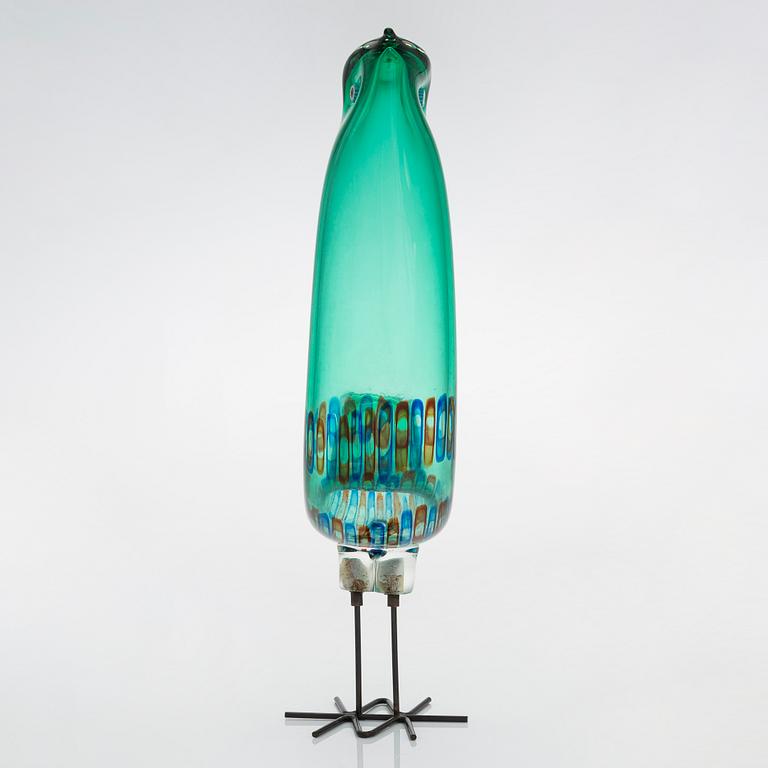 Alessandro Pianon, "Pulcino", skulptur, glas, Vistosi, Murano, Italien, 1960-tal.