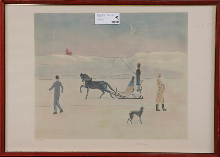 JOLIN, EINAR, färglitografi, sign o numr 220/360.