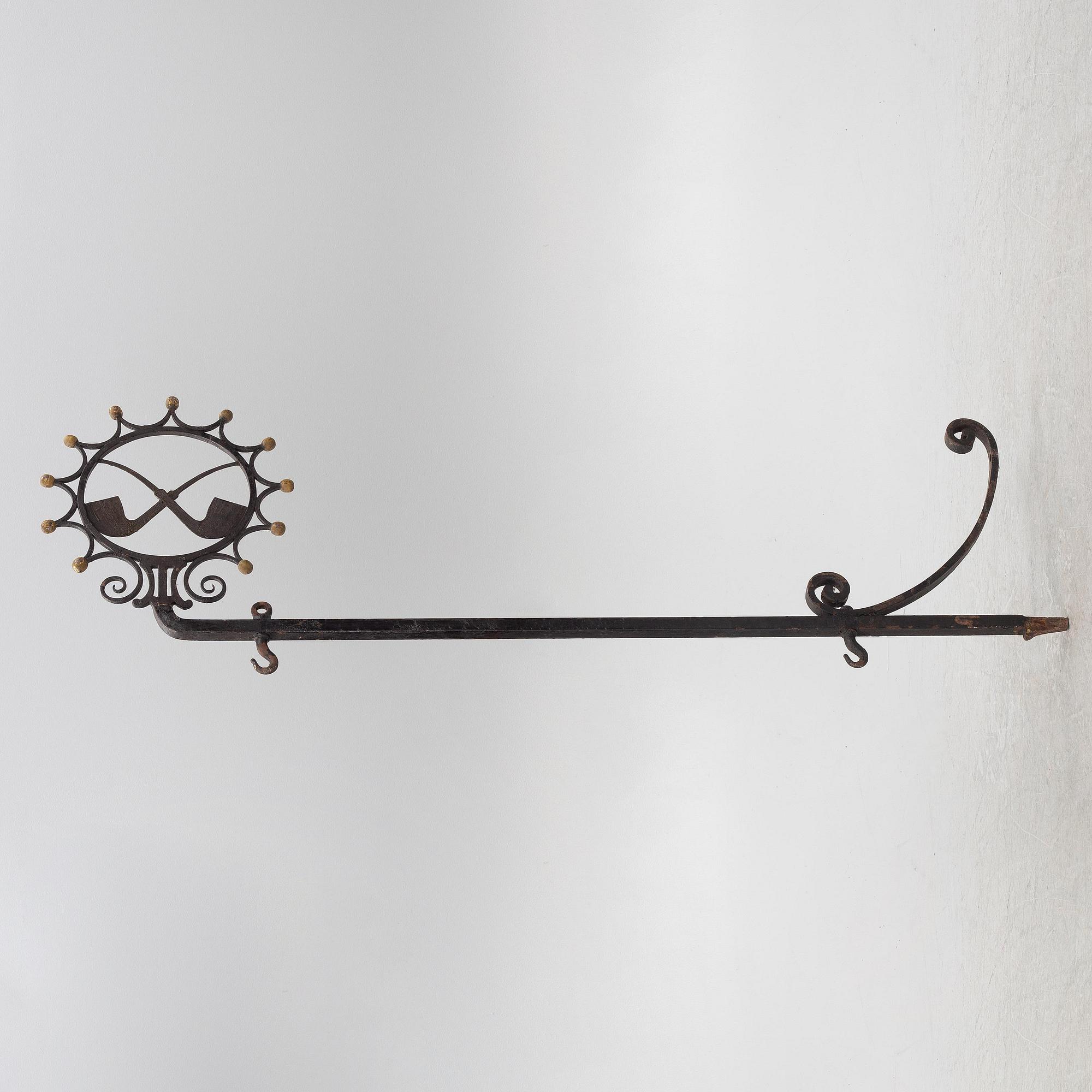 Wall holder for shop sign, 19th century.