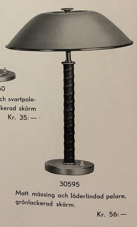 Nordiska Kompaniet, Two Swedish Modern table lamps, Sweden 1940s.