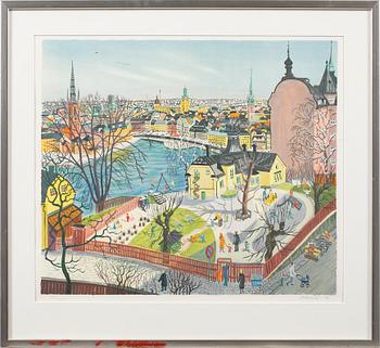Mona Huss Walin · MONA HUSS WALLIN, litografi, signerad och numrerad 351/460.