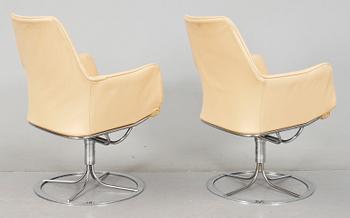 FÅTÖLJER, ett par, "Master", Bruno Mathsson, Dux, 1900/2000-tal.