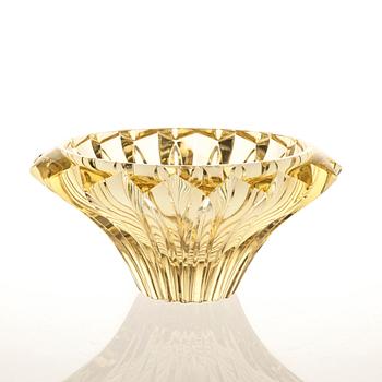 SKÅL, glas, "Kronblad", signerad Aimo Okkolin Riihimäen Lasi Oy.