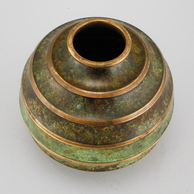 A vase made in bronze, by SVM Handarbete in the 1930/40s.