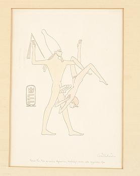 Oscar Reutersvärd, Egyptian erotic motif.
