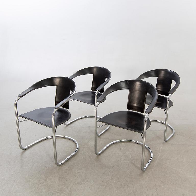 KARMSTOLAR, 4 st, A.Rizzatto, Lo Studio, Italien 1900-talets andra hälft.