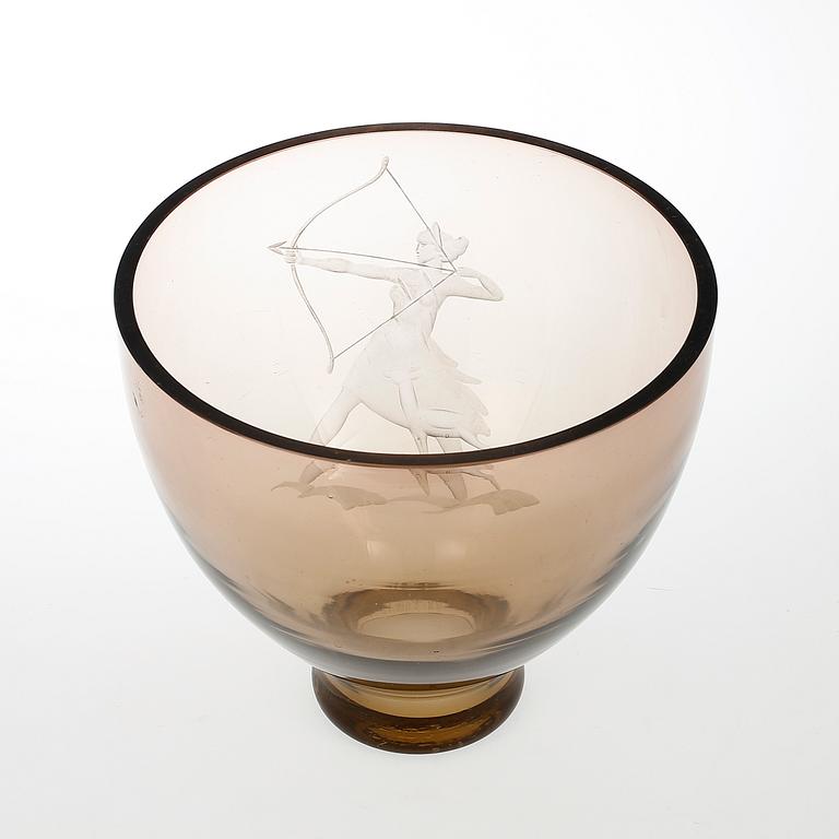 ERKKI KÄPPI, vas, glas, sign o dat -46.