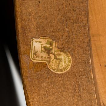 Einari Kyöstilä, a pair of 1940s open armchairs for Oy Stockmann Ab, Keravan Puusepäntehdas, Finland.