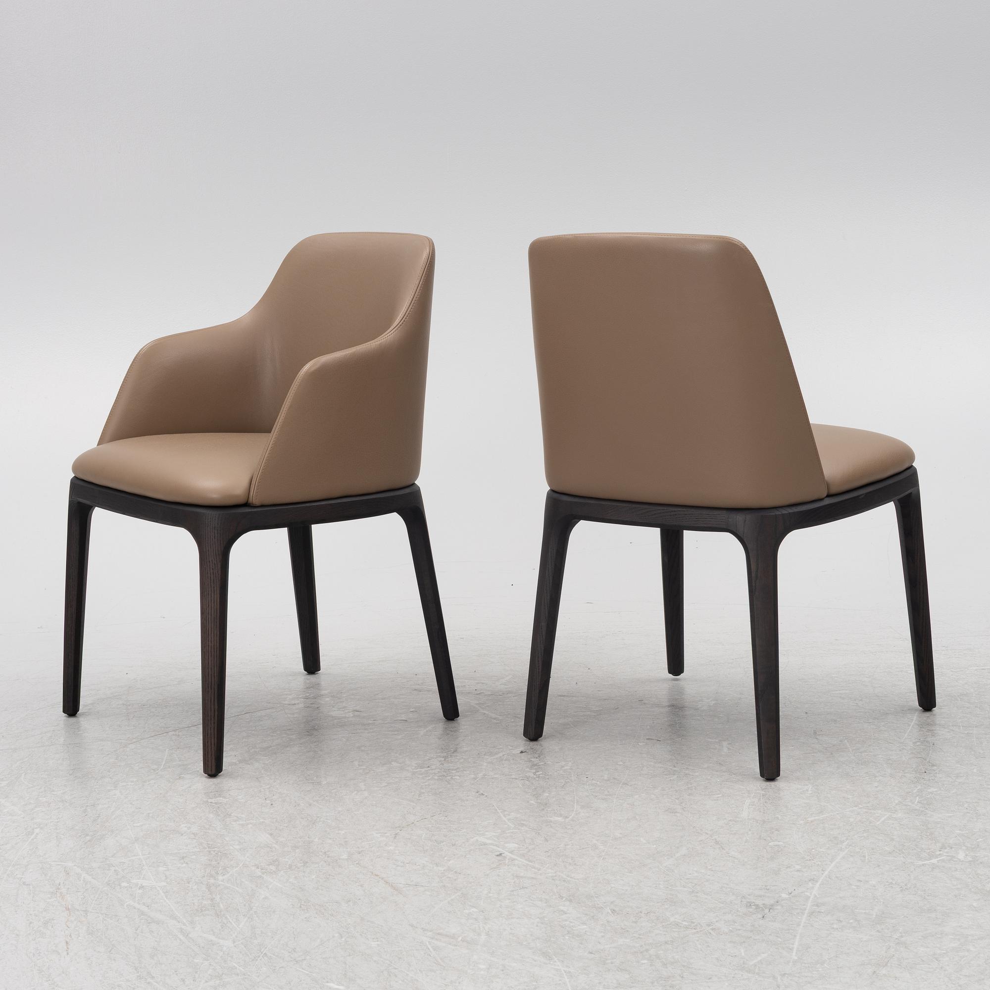 Emmanuell Gallina, Karmstolar, sex stycken (4+2), 'Grace' för Poliform, Italien, 2000-tal.