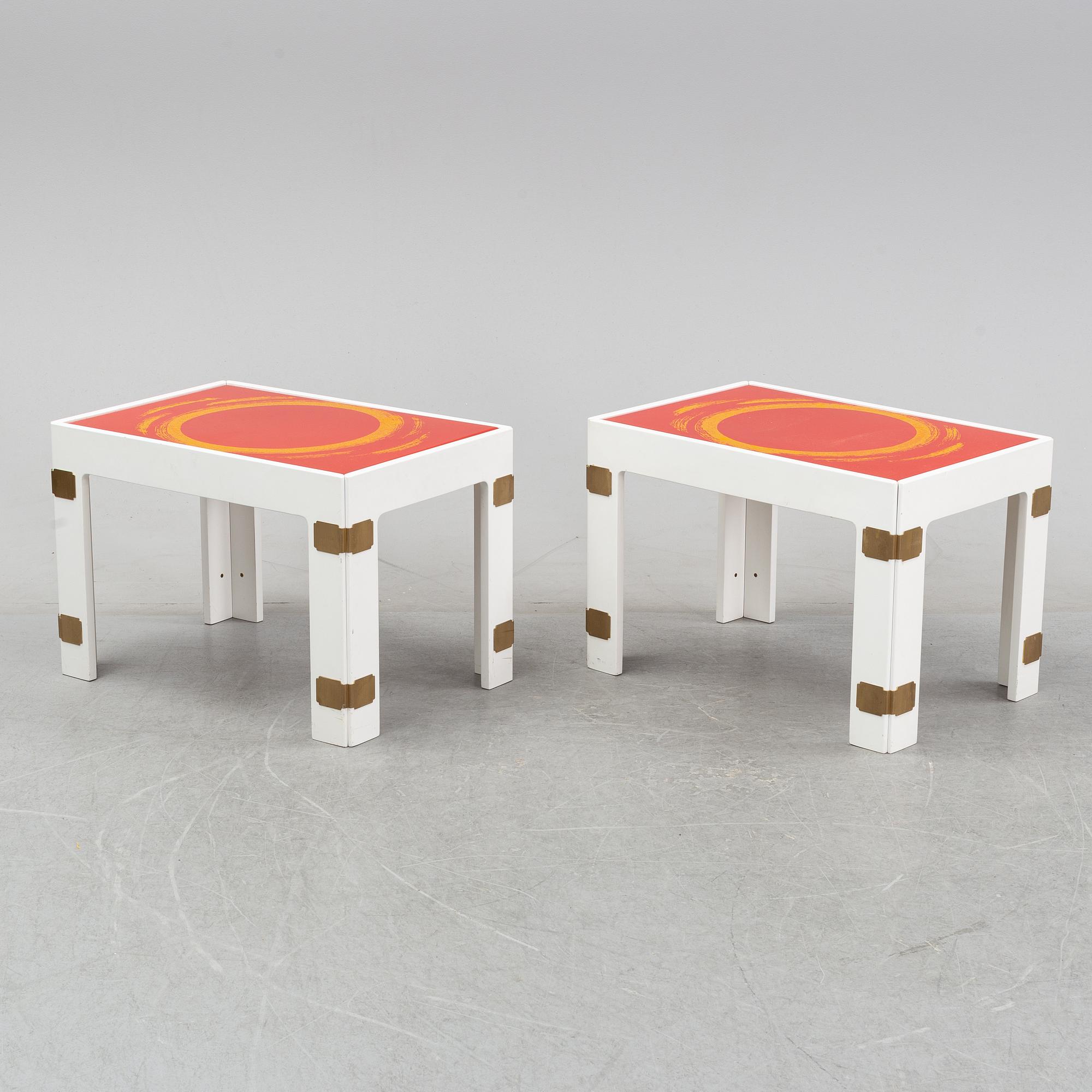 Bra Bohag AB, 'Konsul', a pair of tables, 1960s-1970s.