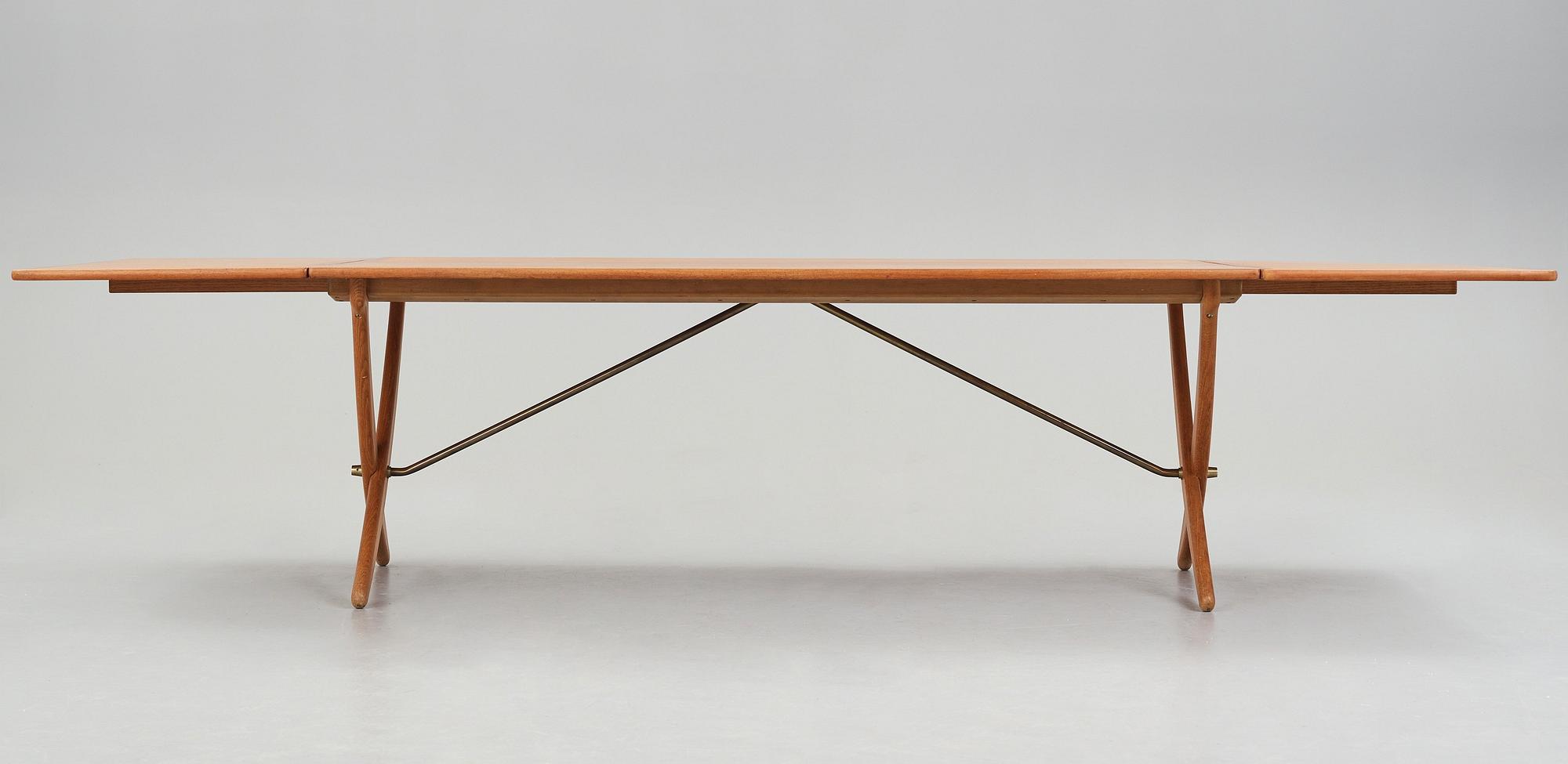 Hans J. Wegner, matbord med klaffar, Andreas Tuck, AT-314, Danmark 1950-60-tal.