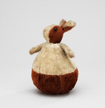 A German Steiff Roly-Poly rabbit, 1909-18.