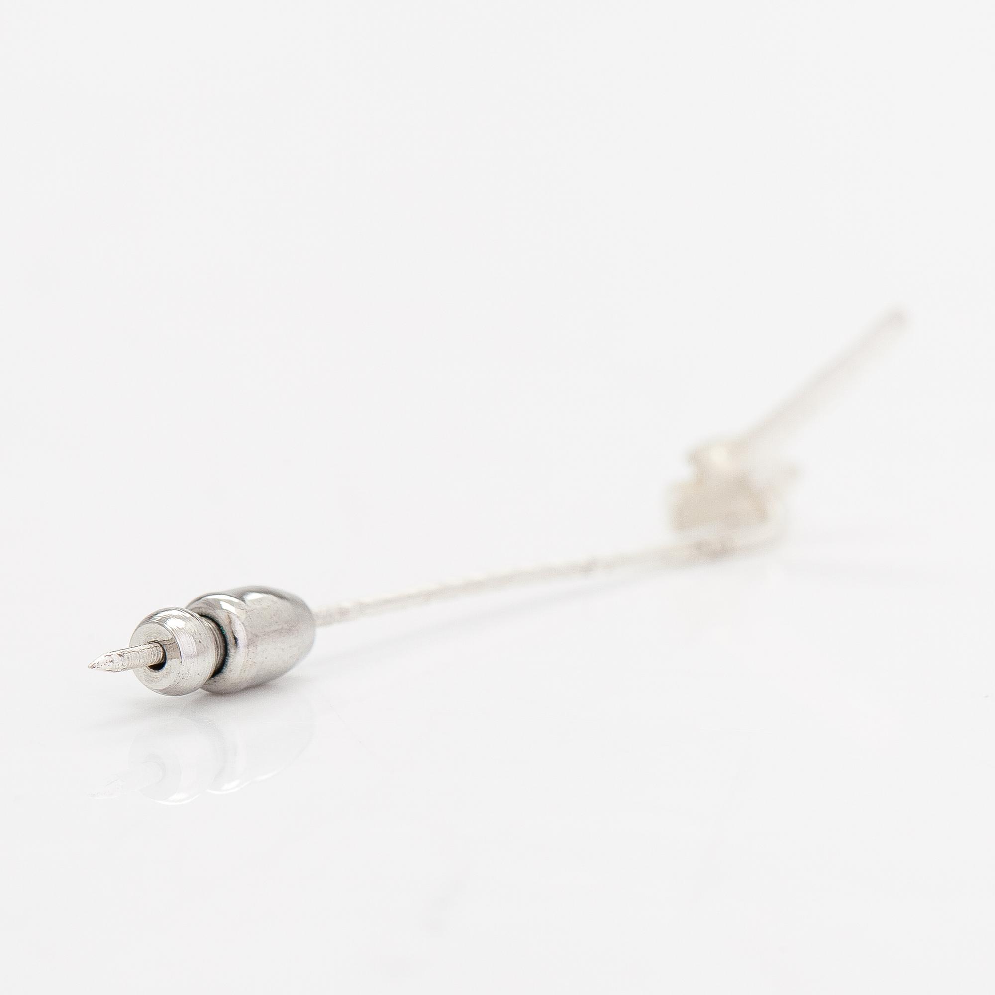 Lapponia, A sterling silver ring, a pair of earrings and a tie pin.