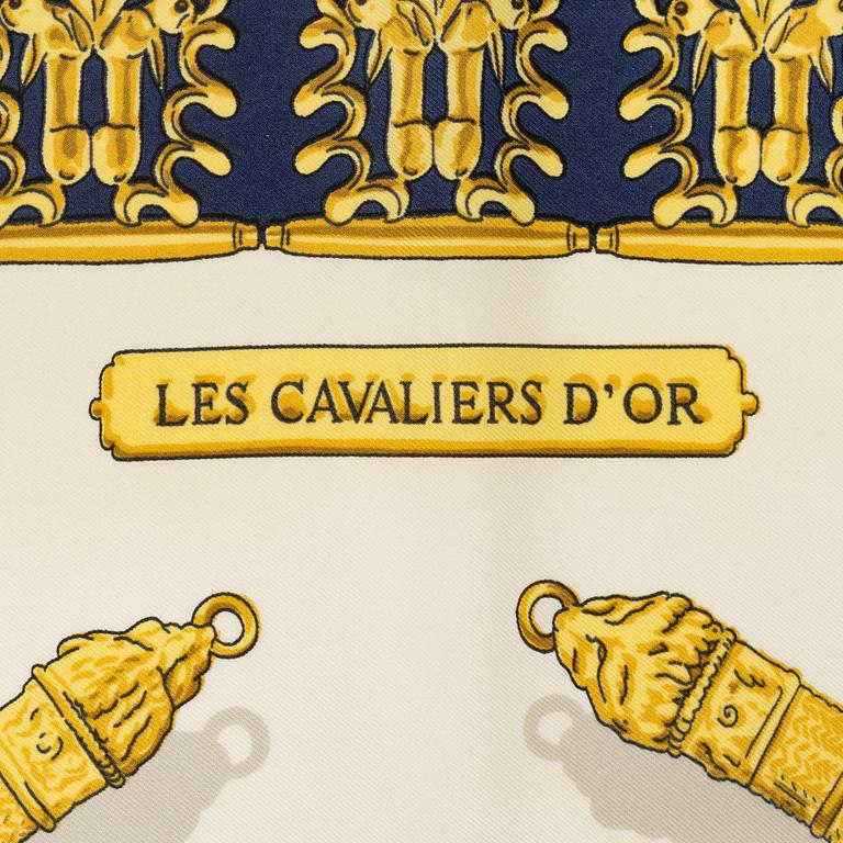 Hermès, scarf, "Les Cavaliers d'Or".