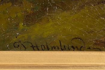 Josefina Holmlund, oil on canvas, signed.