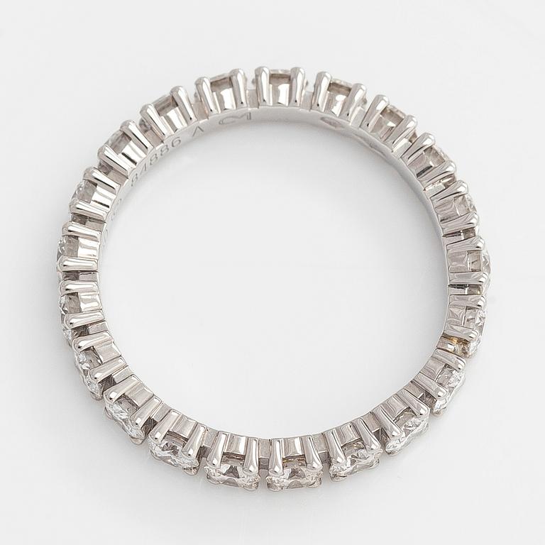 Cartier, a platinum and brilliant-cut diamond eternity ring.