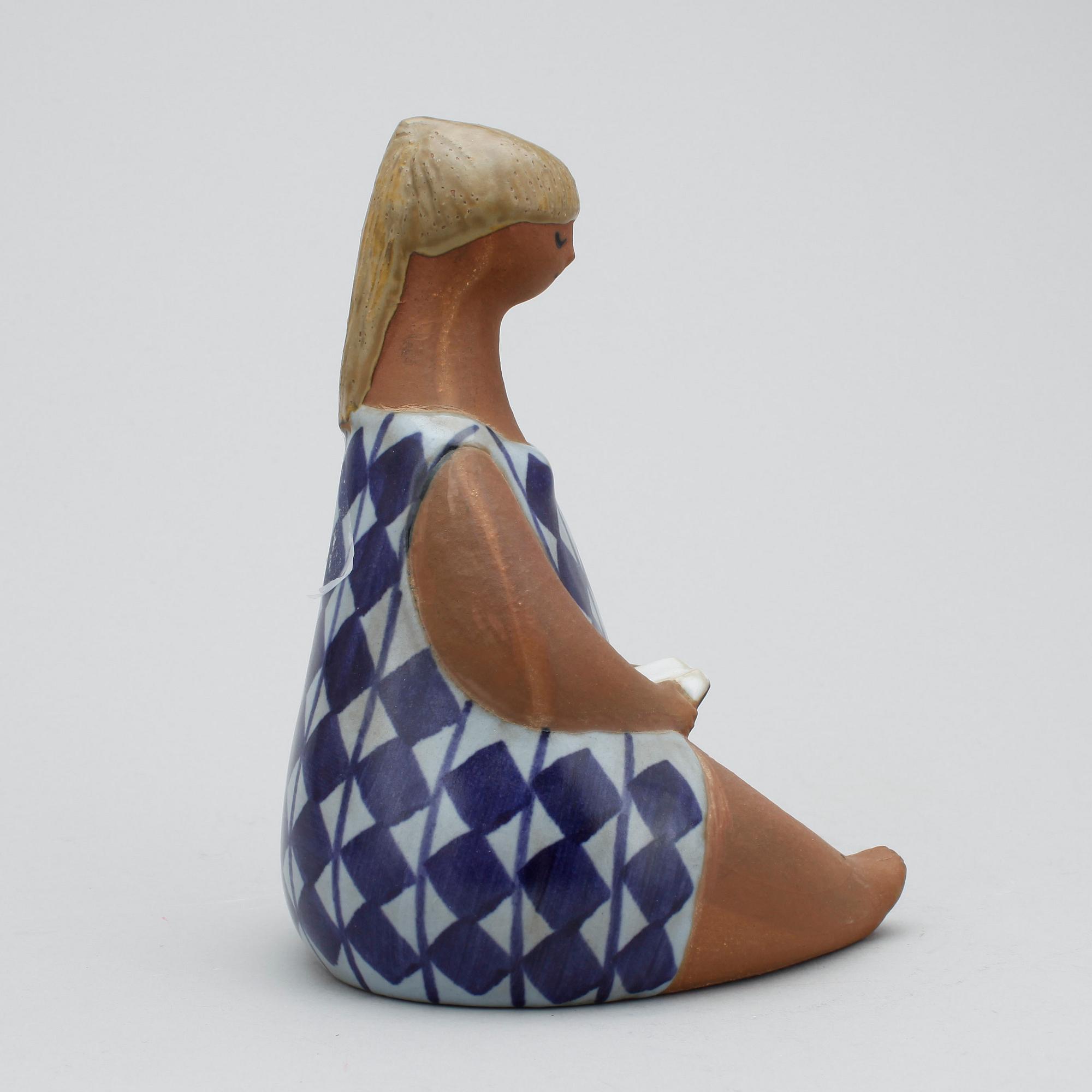 FIGURIN, stengods, "Amalia", Lisa Larson, Gustavsberg.