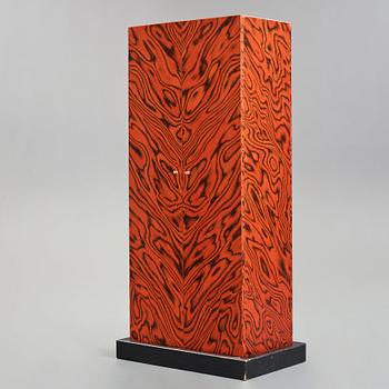 Ettore Sottsass, a red and black lacquered "Nairobi" cabinet by Zanotta, Italy, post 1989.