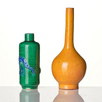 A group of four monochromes, Qing dynasty, 18/19th century.