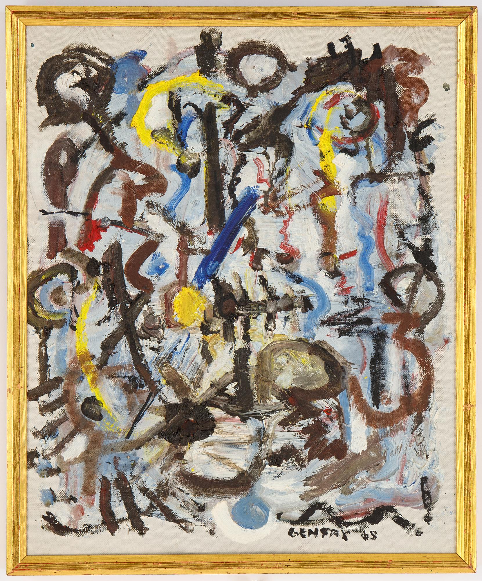 Herbert Gentry, oil on canvas, signed and dated -63.