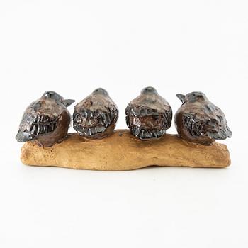 Gunnar Hansson, skulptur  Fåglar på gren.