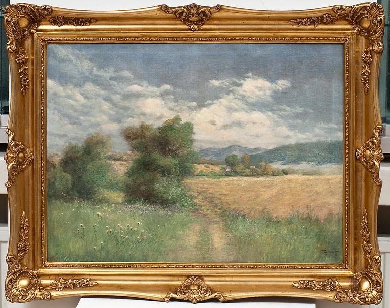 Gyula Zorkóczy, SUMMER LANDSCAPE.