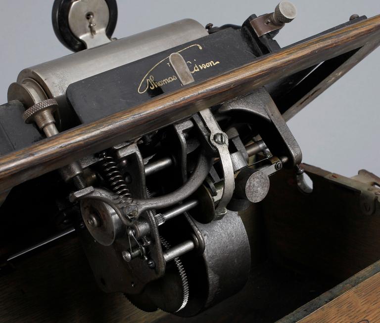 PHONOGRAPH, Edison Standard, sent 1800-tal.