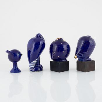 Lisa Larson, figuriner, 4 st, K-Studion, Gustavsberg.