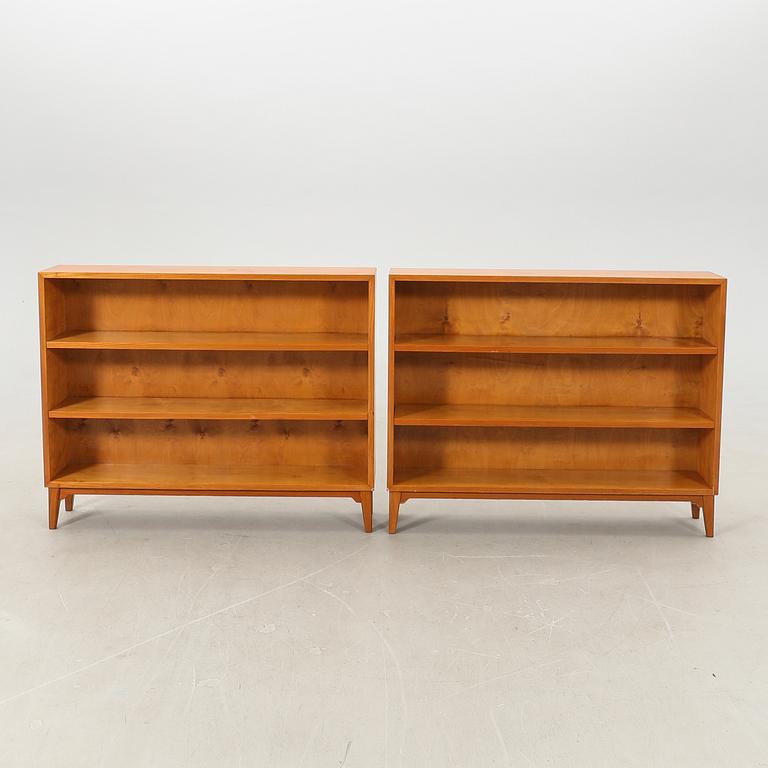 Bookshelves, a pair from the 1940s.