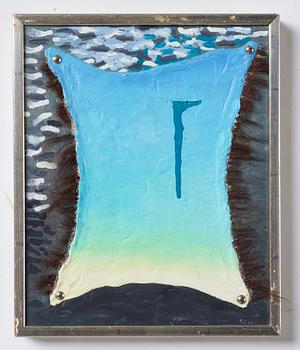 Philip von Schantz, mixed media on panel, signed and dated -68.