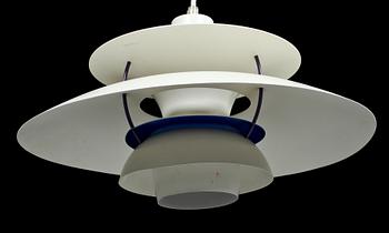 TAKLAMPA, "PH 5", Poul Henningsen för Louis Poulsen, Danmark. Höjd ca 25 cm.