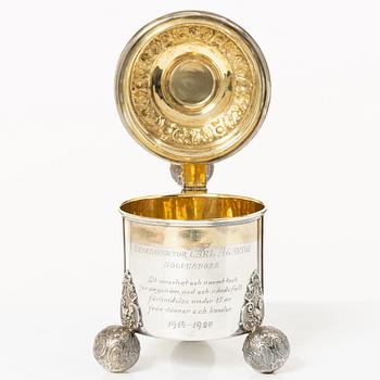 Dryckeskanna, silver, barockstil, GAB, Stockholm 1927.