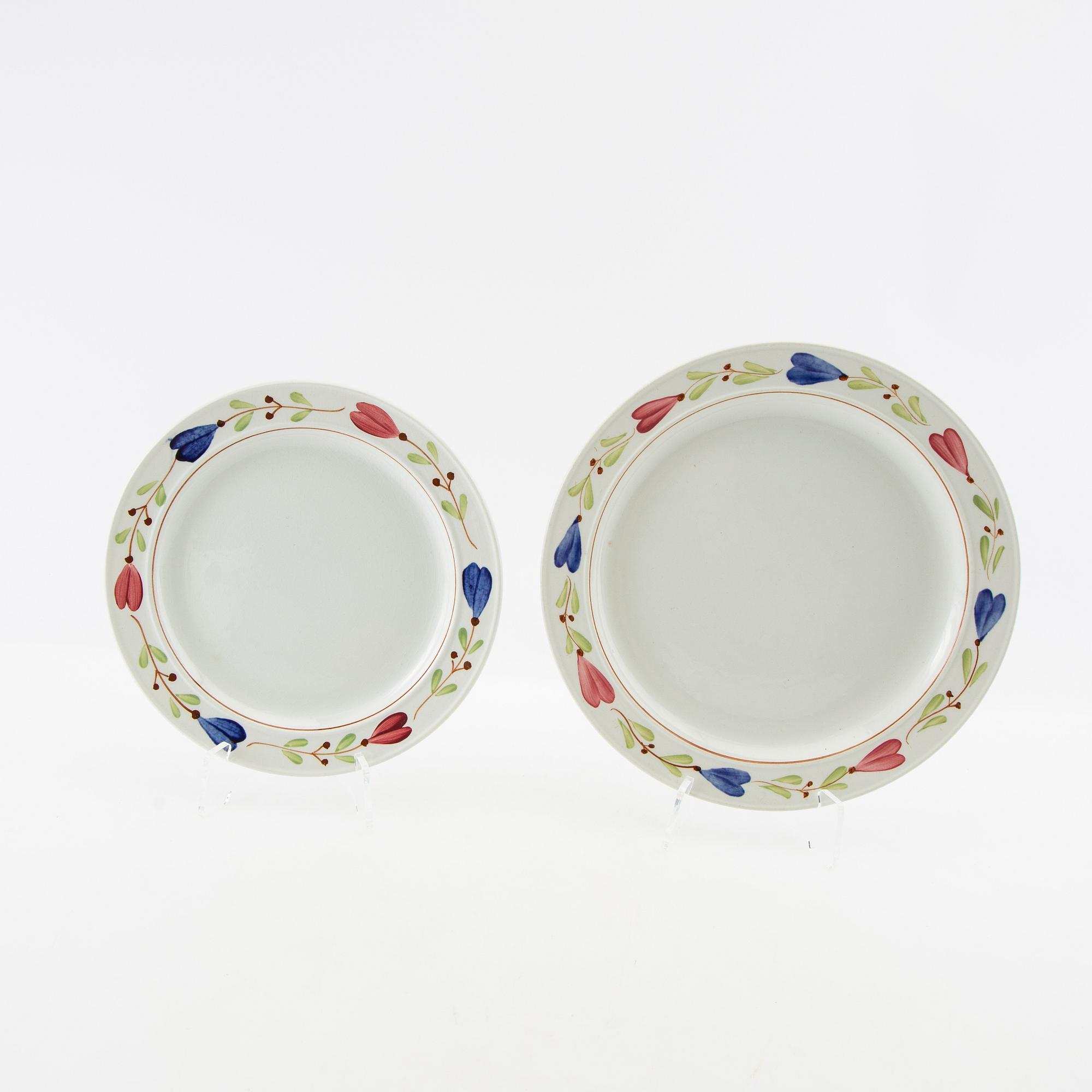 Service pieces 20 pcs "Allmoge" Gustavsberg first half of the 20th century porcelain.