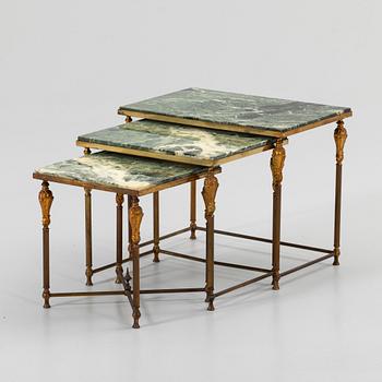 Nest of tables, 3 parts, second half of the 20th century.