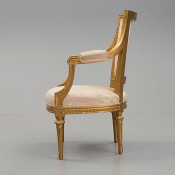 KARMSTOL, Gustavianskt stockholmsarbete, 1700-talets slut.