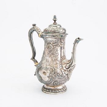 Kaffekanna silver London 1750.