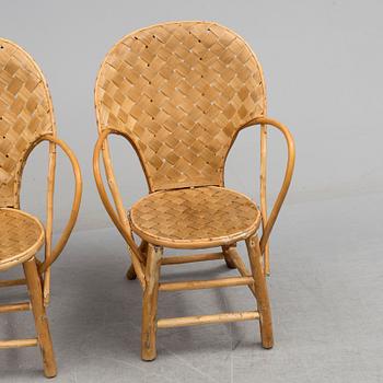 3 set of chairs by Gösta Westerberg, "LC-stolen", 20th century.